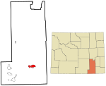 Albany County Wyoming incorporated and unincorporated areas Laramie highlighted